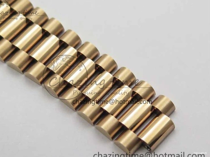 on 904 228239 Day-Date Version Dial President Stick Markers A2836 Bracelet RG RG RG New BP Dial 40mm 0313